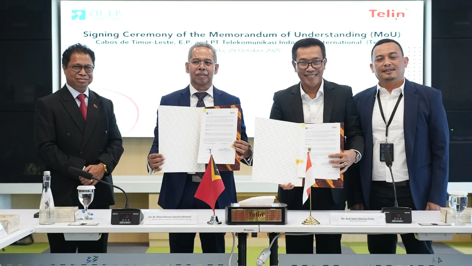 Telin dan Cabos de Timor-Leste, E.P. Tandatangani MoU