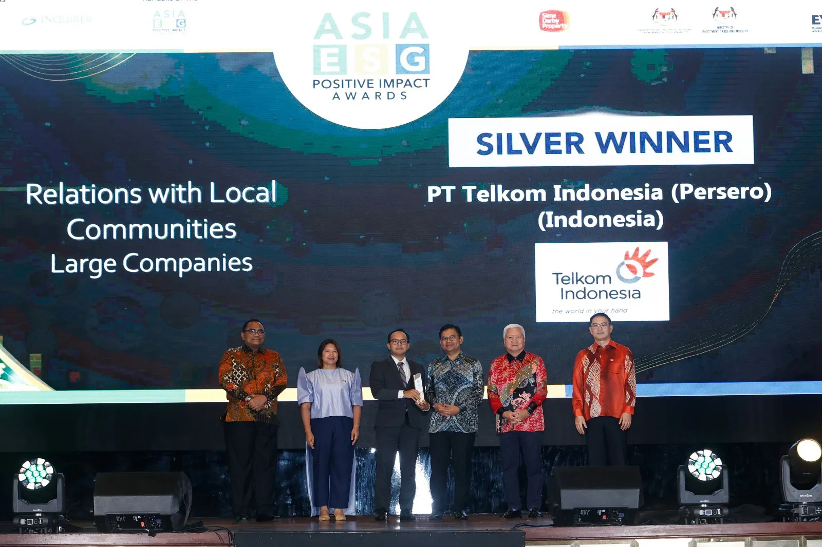 Telkom Raih Penghargaan Asia ESG Positive Impact 2025