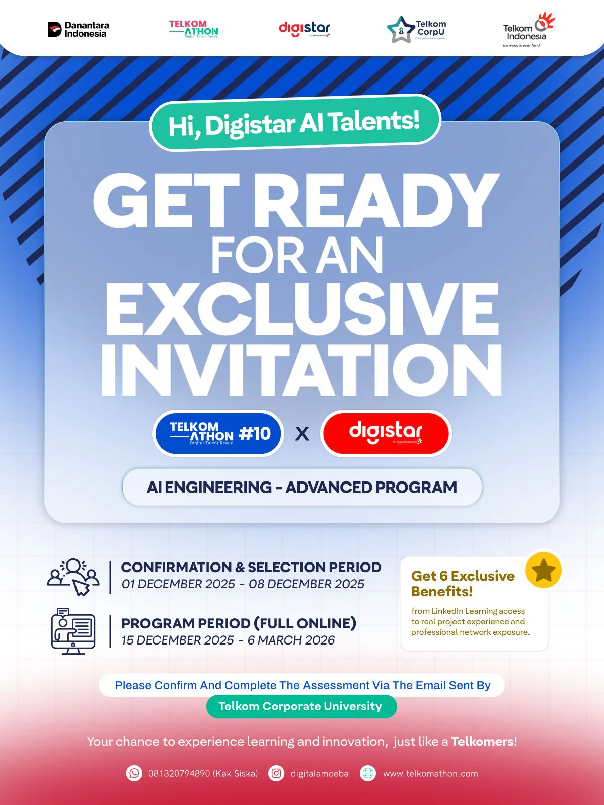 TelkomGroup Hadirkan Telkom Athon #10 x Digistar, Siapkan Talenta AI Masa Depan