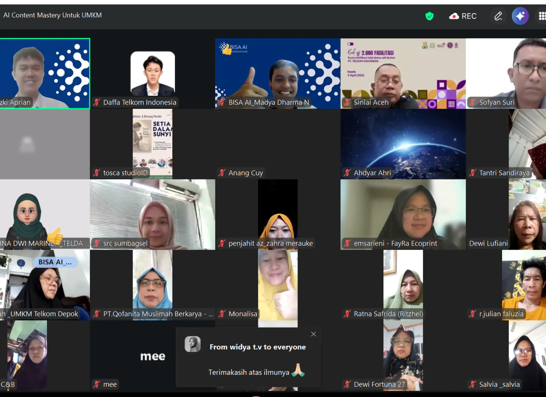 Kartini in Technology: Telkom Equips 260 Women MSMEs to Master AI for Digital Business Development