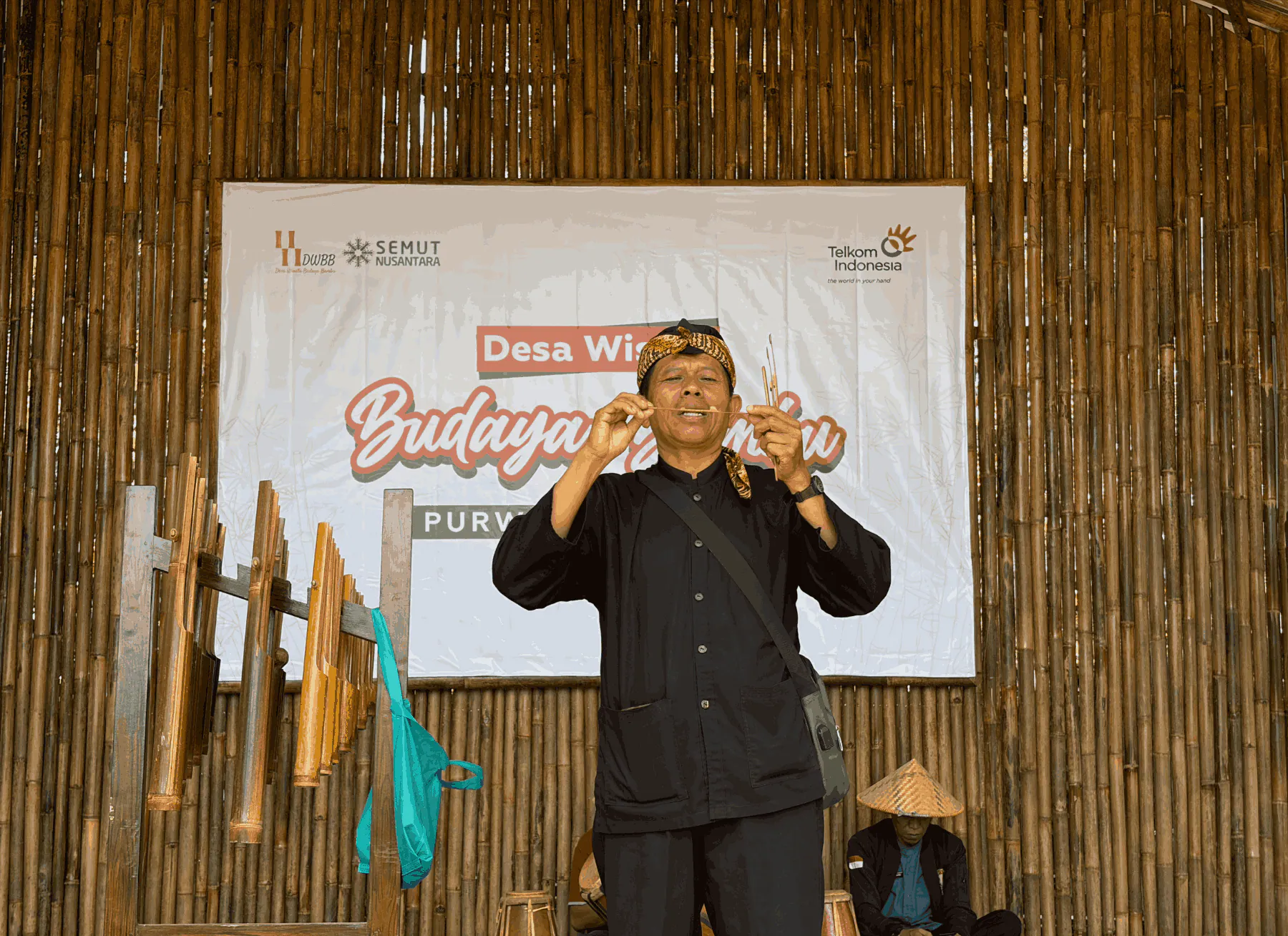 Supporting Rural Independence, Telkom Develops Purwaraja Village into a Culture and Local Culinary-Based Bamboo Tourism Village